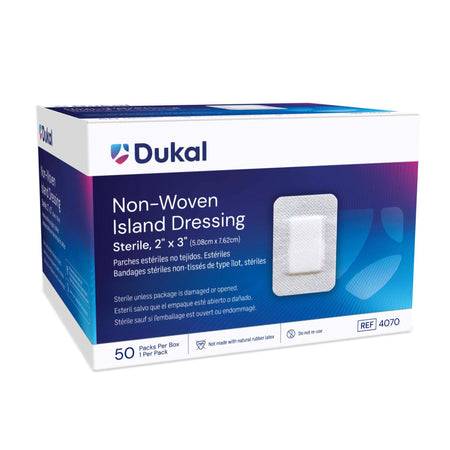 Dukal 4070 Island Dressing with Border, 2 x 3 Inch