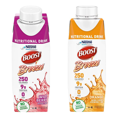 Nestle Healthcare Nutrition 43900428789 Boost Breeze Variety (Orange, Wild Berry) Nutritional Drink