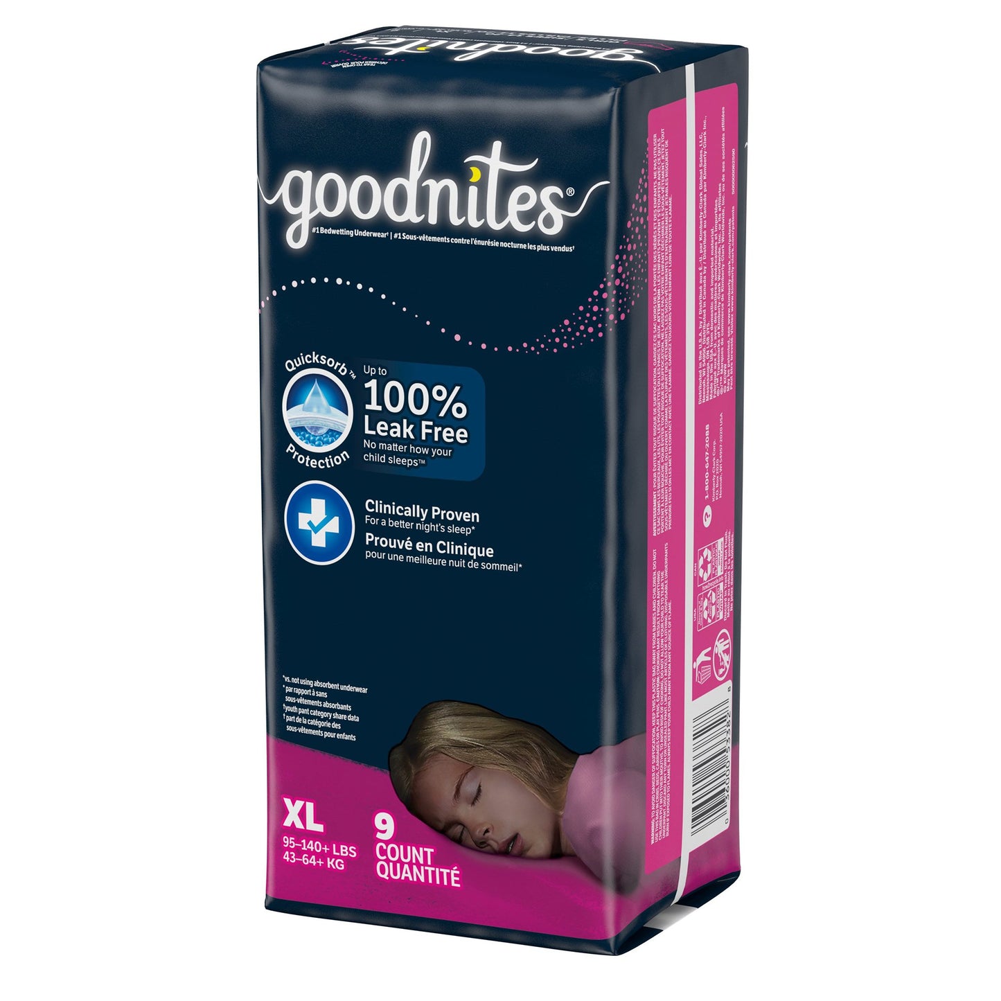 Goodnites® Girls Heavy Absorbency Nighttime Underwear, Extra Large