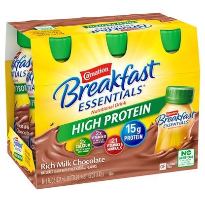 Carnation Breakfast Essentials® High Protein Chocolate Nutritional Drink, 8-oz.