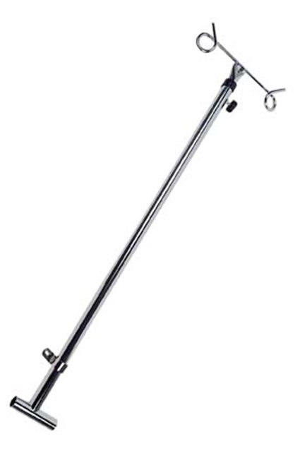 drive™ Telescoping Steel IV Pole for use with Wheelchair, 11 x 41½ Inch