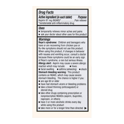 Foster & Thrive™ Low Dose Aspirin 81 mg Tablets