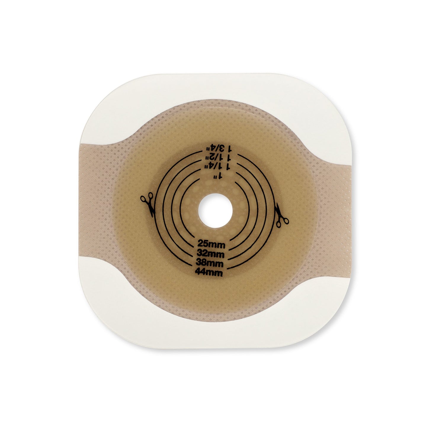 New Image™ Flat CeraPlus™ Ostomy Barrier with Tape Borders, 57 mm Flange, 35 mm