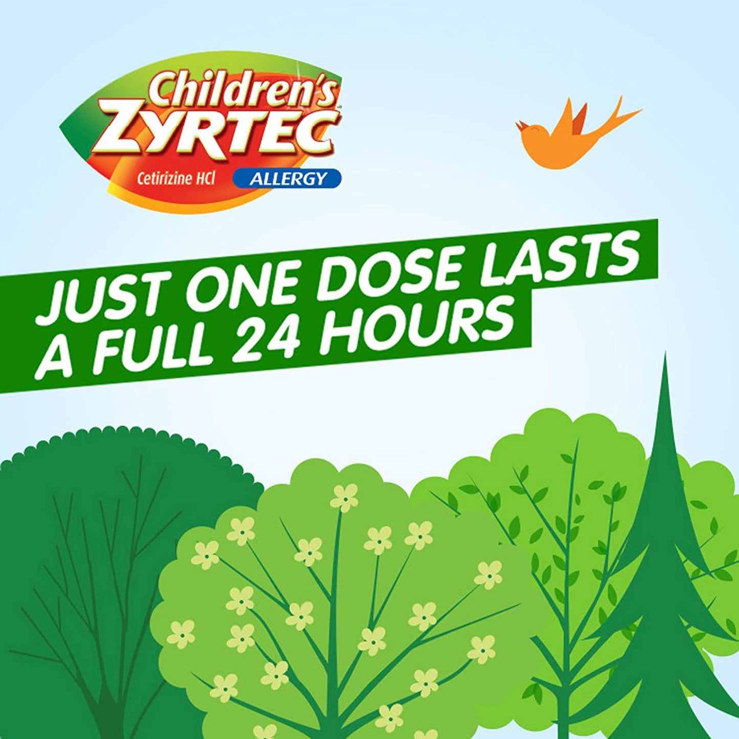Children's Zyrtec Cetirizine Allergy Relief