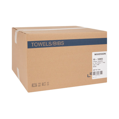 McKesson Nonsterile White Procedure Towel, 13 x 18 Inch