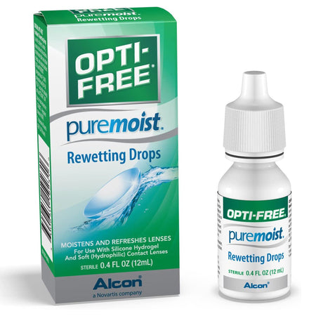 Alcon 65019231 Opti-Free Puremoist Citrate Buffer / Sodium Chloride Rewetting Drops