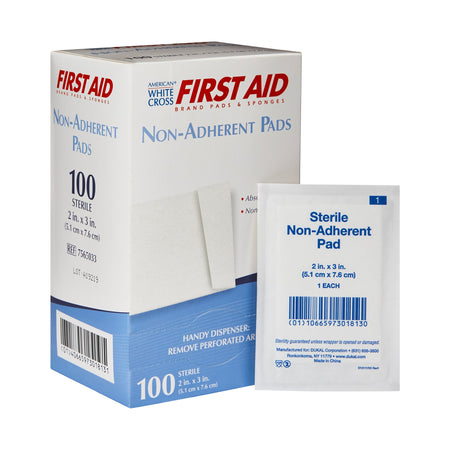 Dukal 126982 American White Cross Nonadherent Dressing, 2 x 3 Inch