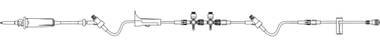 Primary IV Administration Set Caresite® Gravity 4 Ports 15 Drops / mL Drip Rate Without Filter 130 Inch Tubing Anesthesia