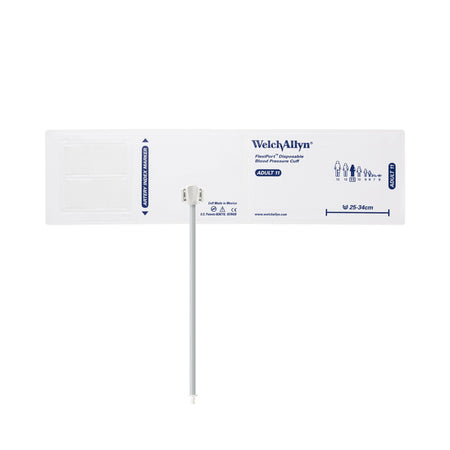 Welch Allyn SOFT-11-1HP FlexiPort Soft Disposable Blood Pressure Cuff, One-Tube