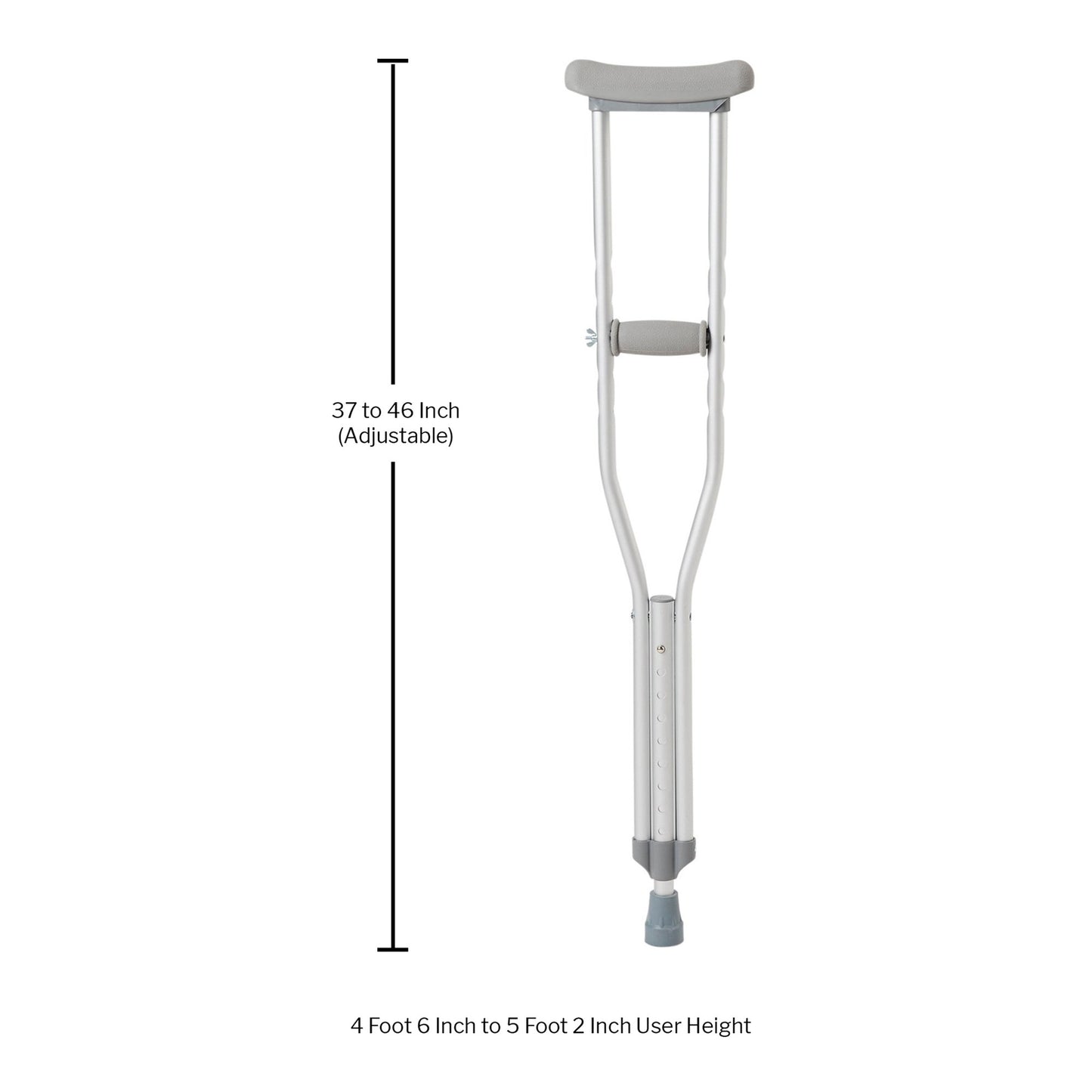 McKesson Underarm Crutches for Children 4'6" – 5'2"
