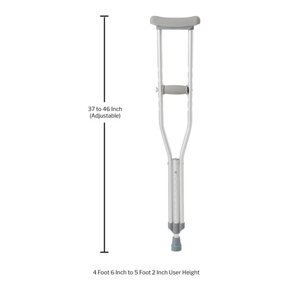 McKesson Underarm Crutches for Children 4'6" – 5'2"