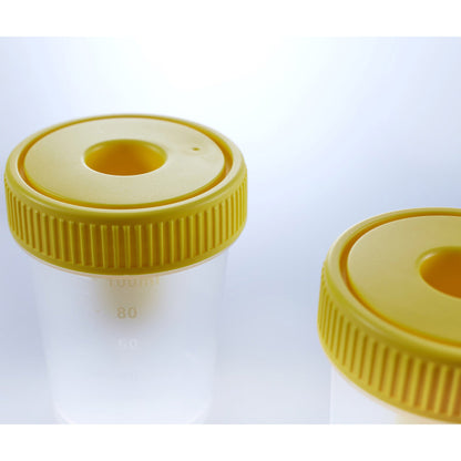 Urine Specimen Container with Integrated Transfer Device 100 mL (3.4 oz.) Screw Cap Patient Information NonSterile