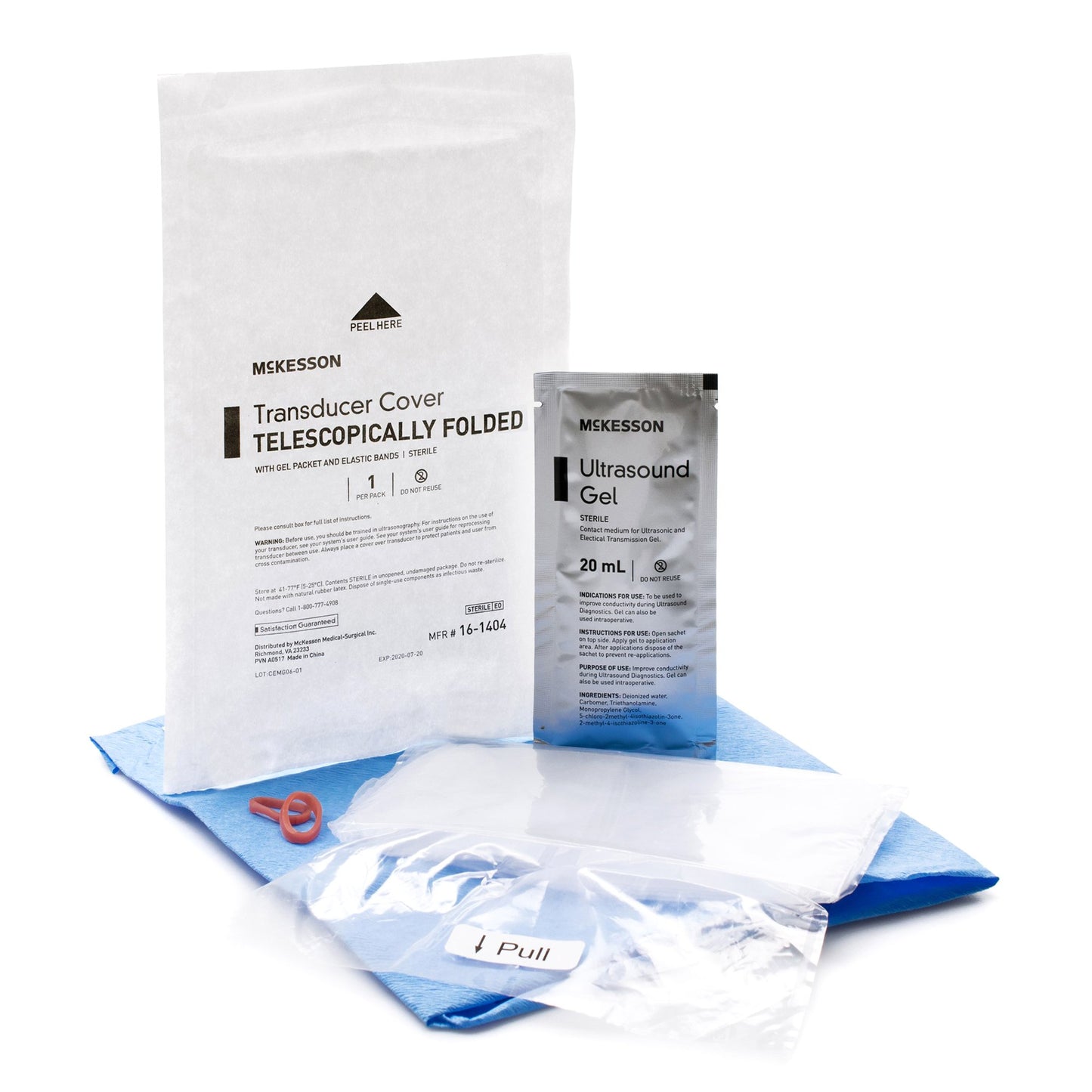 McKesson Telescopically Folded Transducer Cover, 6 x 33 Inch