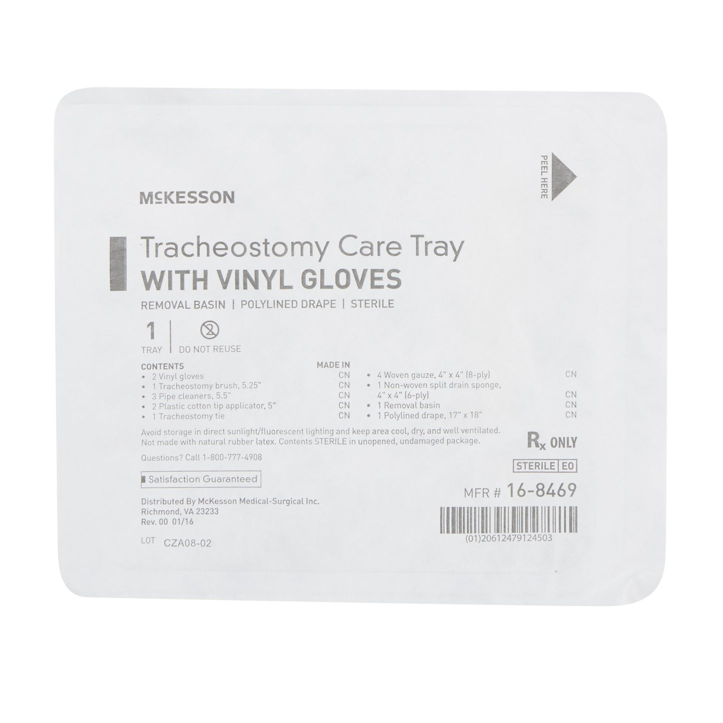 McKesson Tracheostomy Care Tray