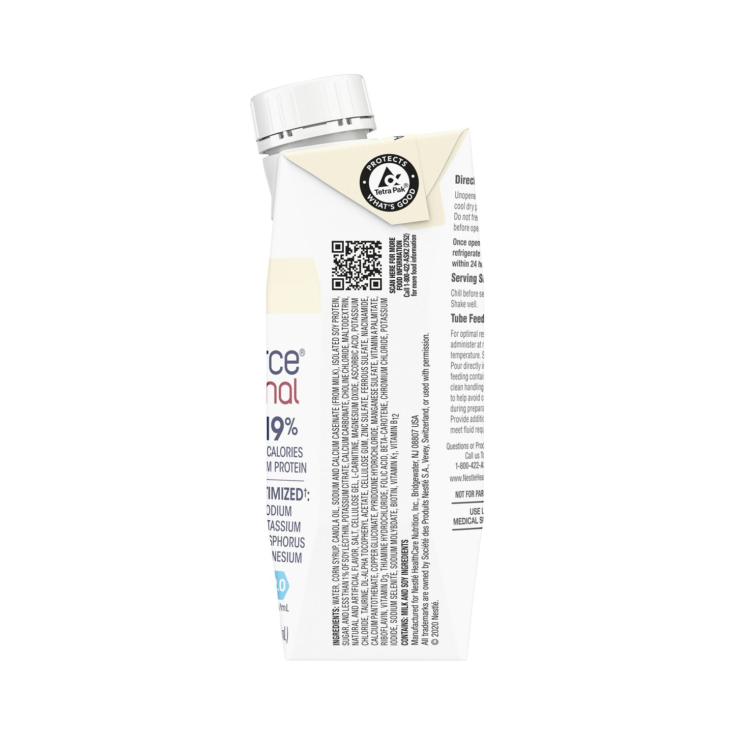 Novasource® Renal Vanilla Formula for Patients on Dialysis, 8-ounce carton