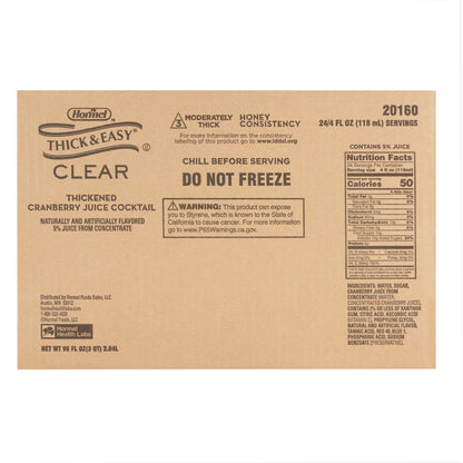 Thick & Easy® Clear Honey Consistency Cranberry Juice Thickened Beverage
