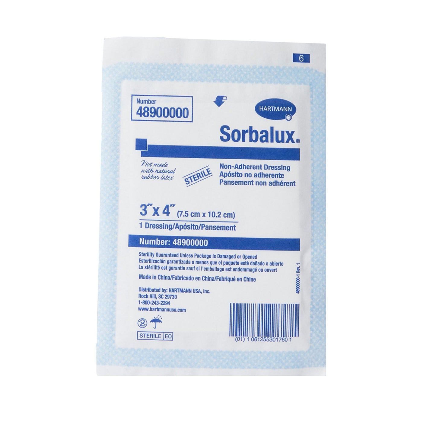 Sorbalux® Nonadherent Dressing, 3 x 4 Inch