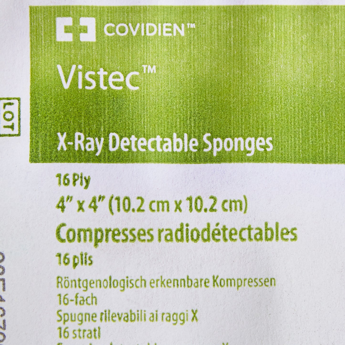 Visitec™ Sterile USP Type VII X-Ray Detectable Gauze Sponge, 4 x 4 Inch, 16-Ply