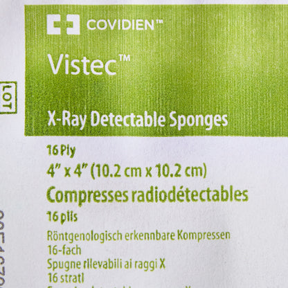 Visitec™ Sterile USP Type VII X-Ray Detectable Gauze Sponge, 4 x 4 Inch, 16-Ply
