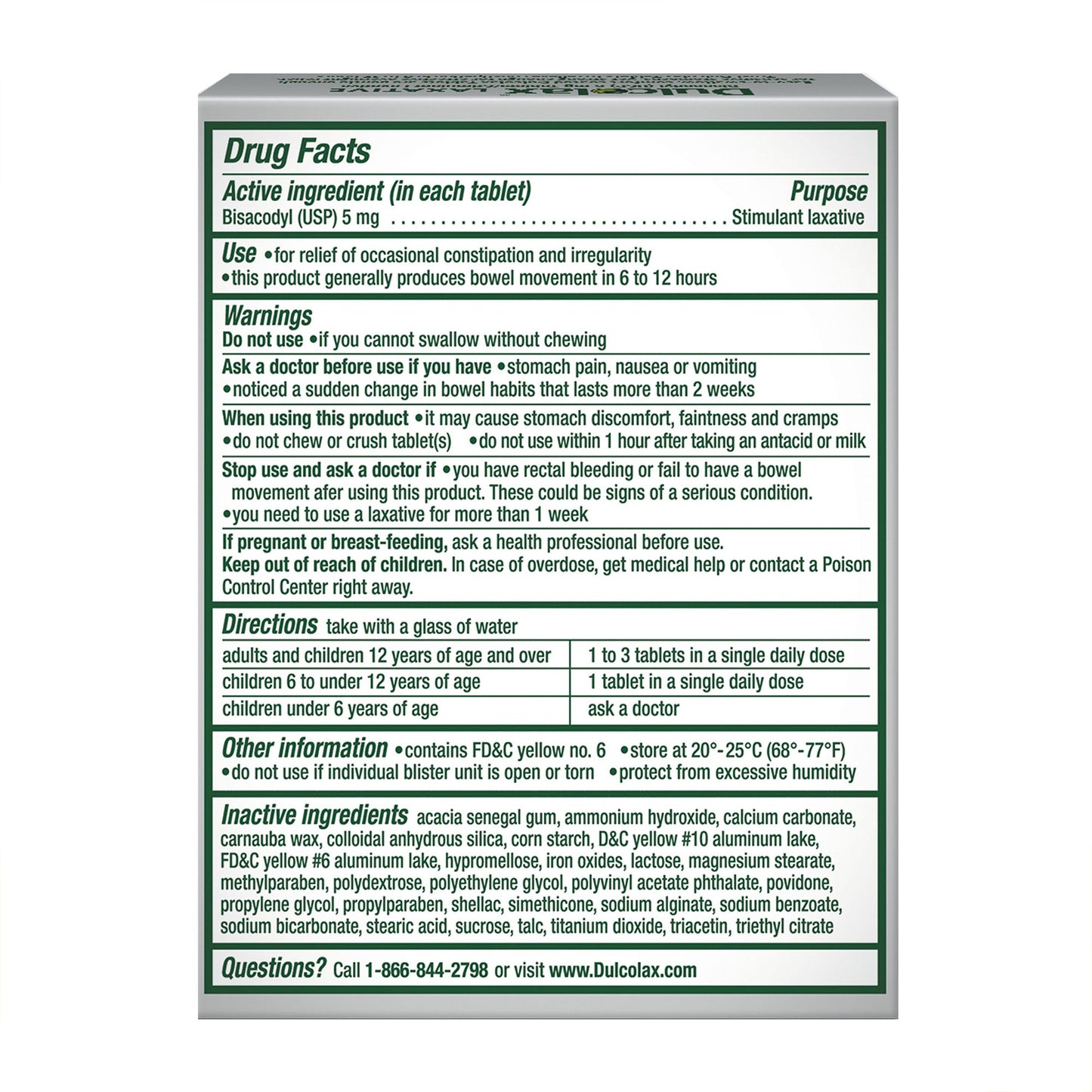 Dulcolax® Bisacodyl Laxative