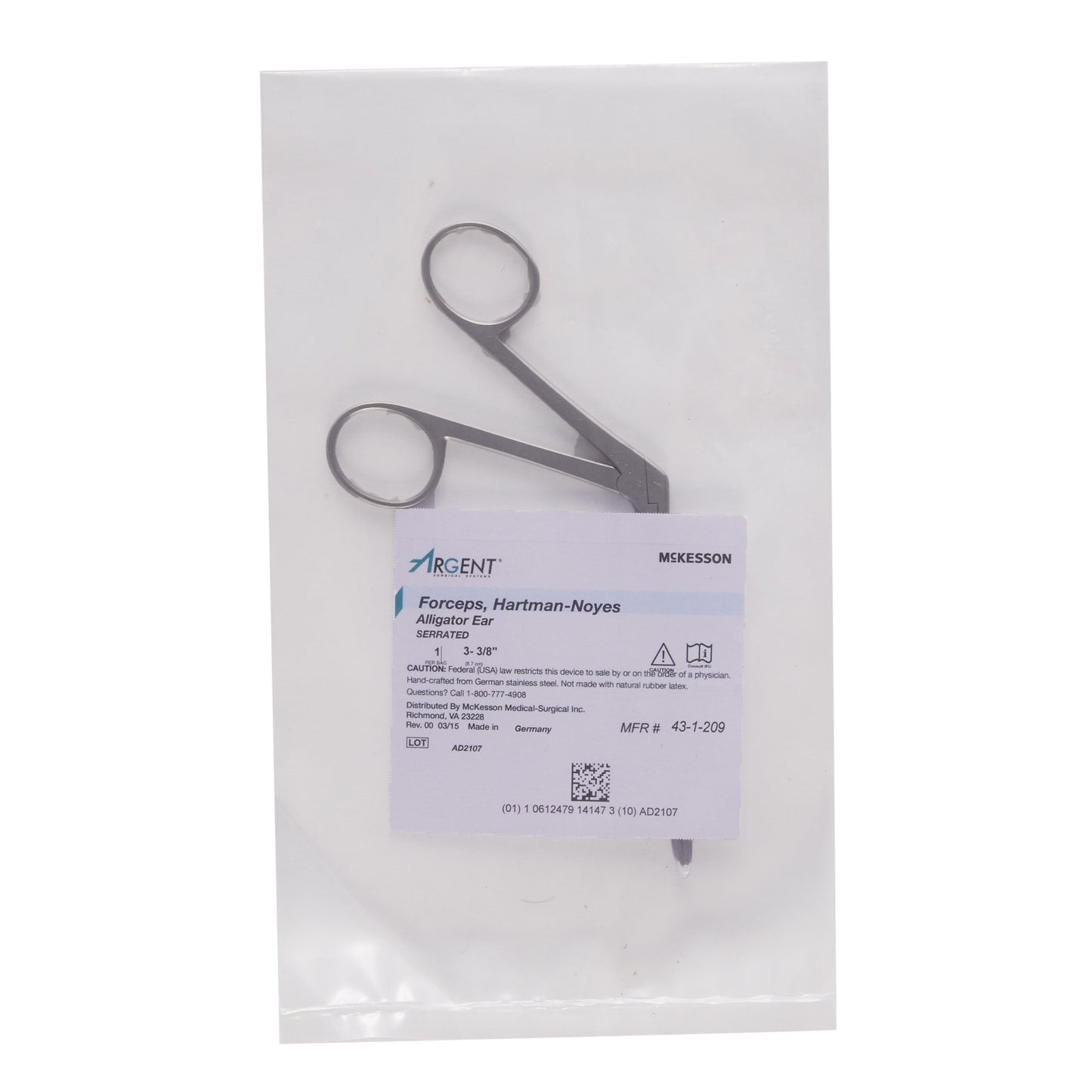 McKesson Argent™ Ear Forceps