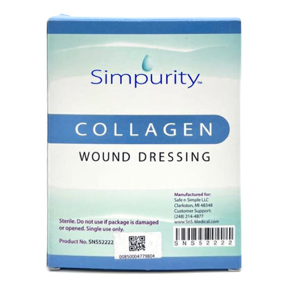 Collagen Dressing Simpurity™ 2 X 2 Inch Square Sterile