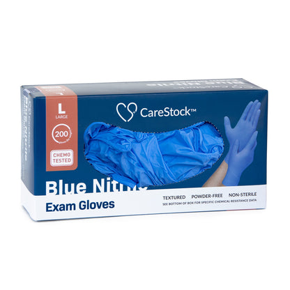 CareStock™ Nitrile Exam Glove, Large, Blue