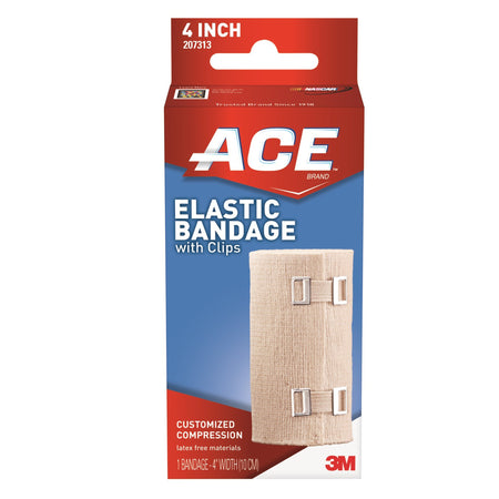 3M 207313 Ace Clip Detached Closure Elastic Bandage, 4 Inch Width