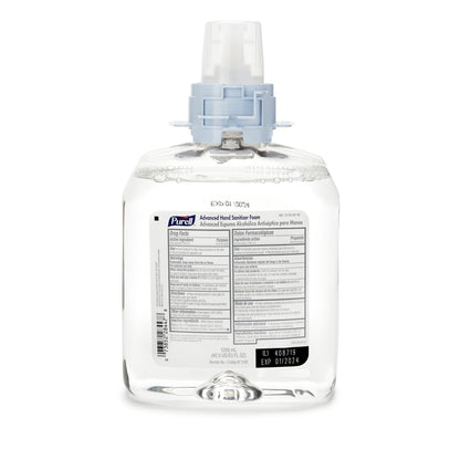 Hand Sanitizer Purell® Advanced 1,200 mL Ethyl Alcohol Foaming Dispenser Refill Bottle