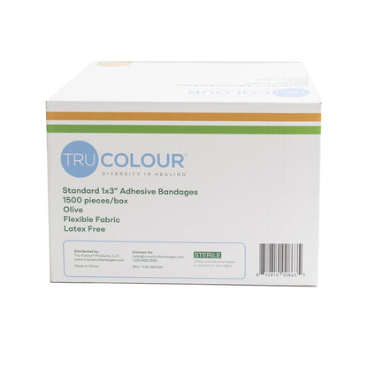 TruColour® Olive Adhesive Strip, 1 x 3 Inch