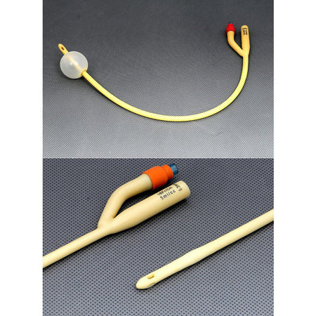 Amsino AS41024 AMSure Silicone Coated Latex Foley Catheter, 24 Fr.