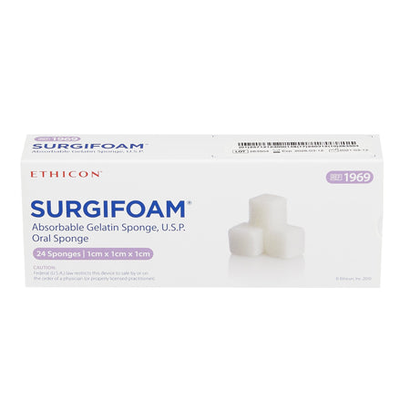 Johnson & Johnson 1969 Ethicon Hemostatic Sponge SURGIFOAM 1 X 1 X 1 X 1 cm 24 Count