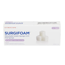Ethicon 1969 Hemostatic Sponge SURGIFOAM® 1 X 1 X 1 X 1 cm 24 Count Sterile