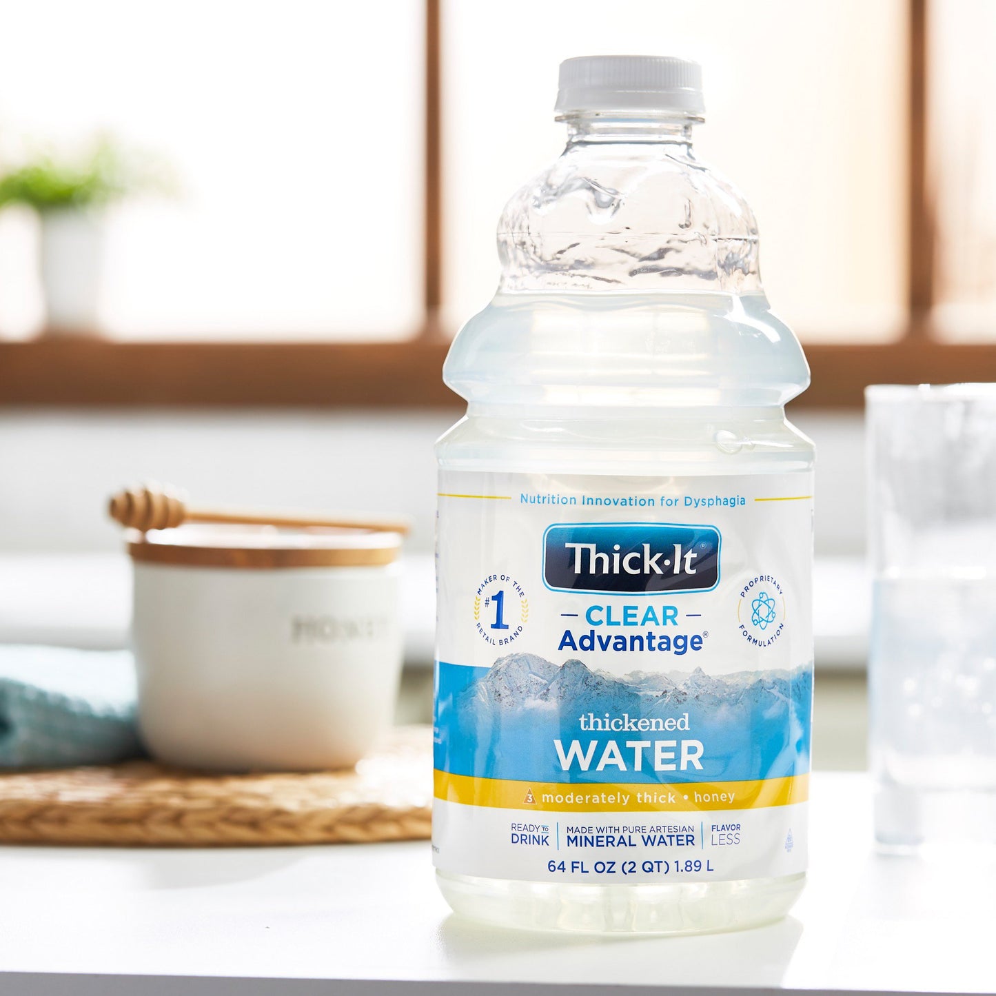 Thick-It Clear Advantage Honey Consistency Thickened Water, 64-ounce Bottle by Kent Precision Foods product image - view 8