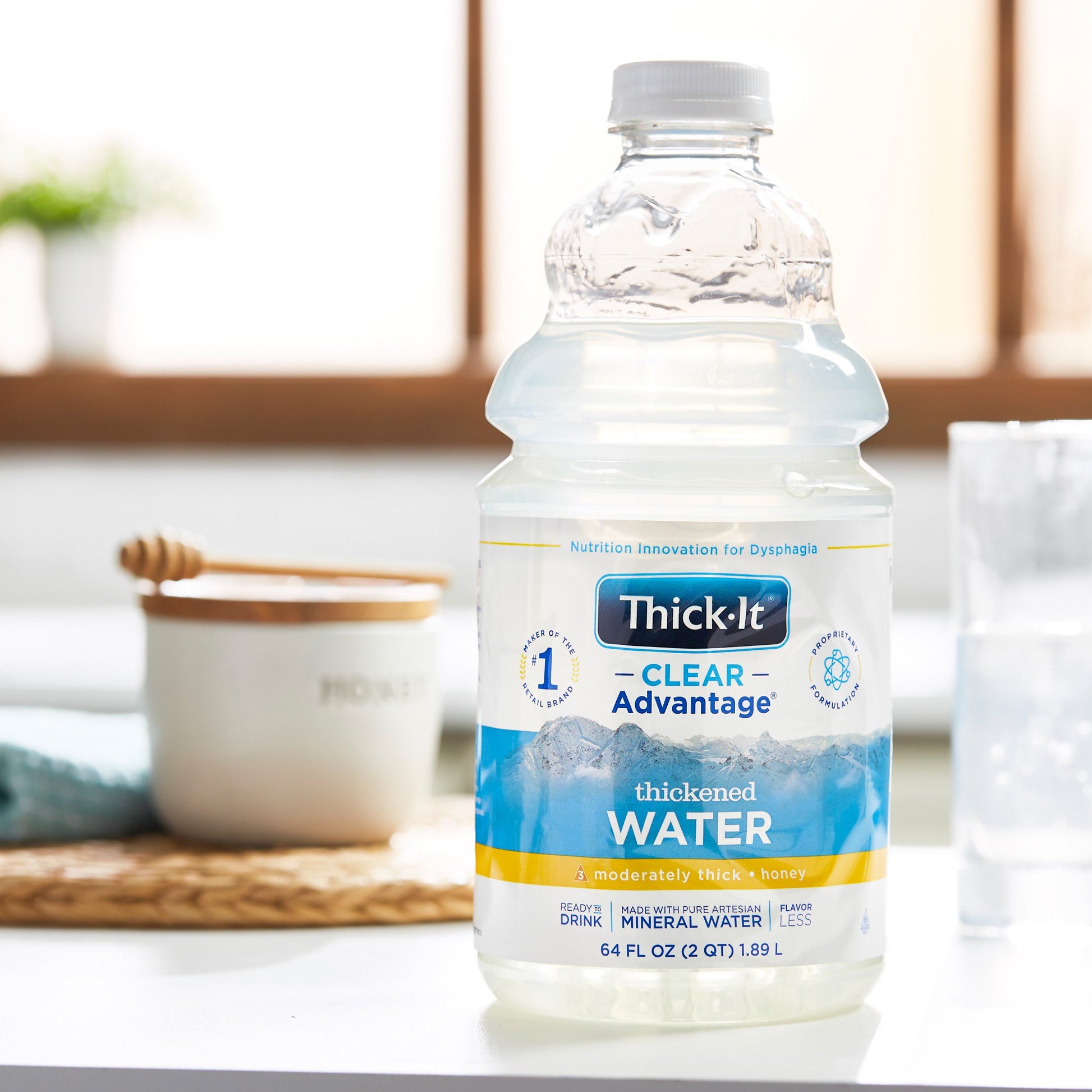 Thick-It Clear Advantage Honey Consistency Thickened Water, 64-ounce Bottle by Kent Precision Foods product image - view 8