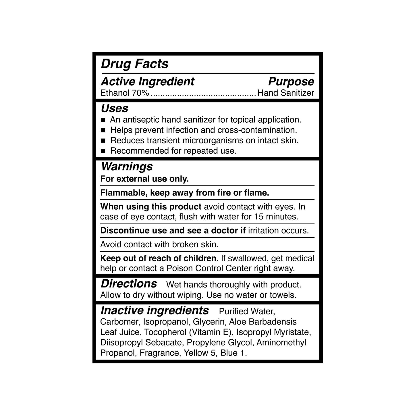 McKesson Premium Hand Sanitizer With Aloe, Ethyl Alcohol Gel, 4 oz Bottle