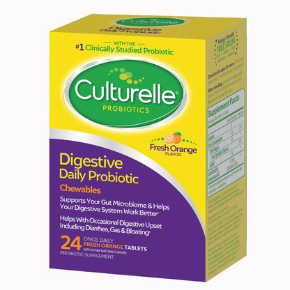 Culturelle® Digestive Daily Probiotic Chewables Tablets Fresh Orange
