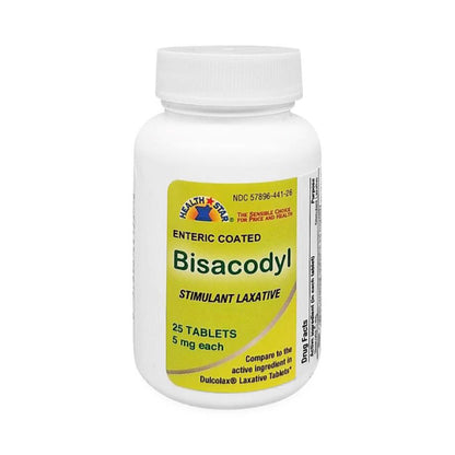 Laxative Tablet 25 per Bottle Bisacodyl USP