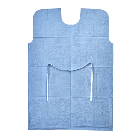 Graham Medical Products 70228N Patient Exam Gown, Medium/Large, Blue