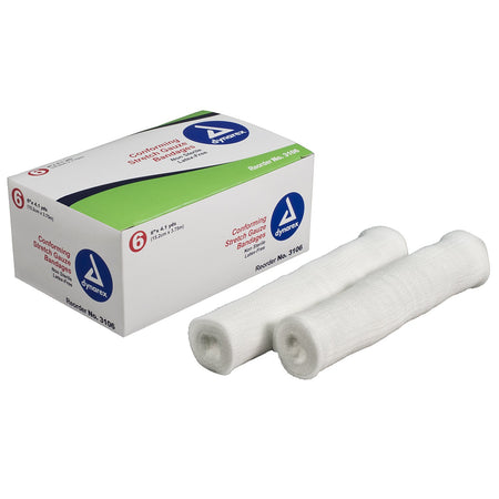 Dynarex 3106 Conforming Bandage, 6 Inch x 4.1 Yard