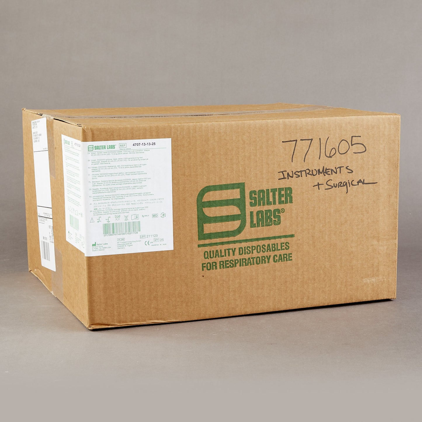 Salter-Style® ETCO2 Nasal Sampling Cannula with O2