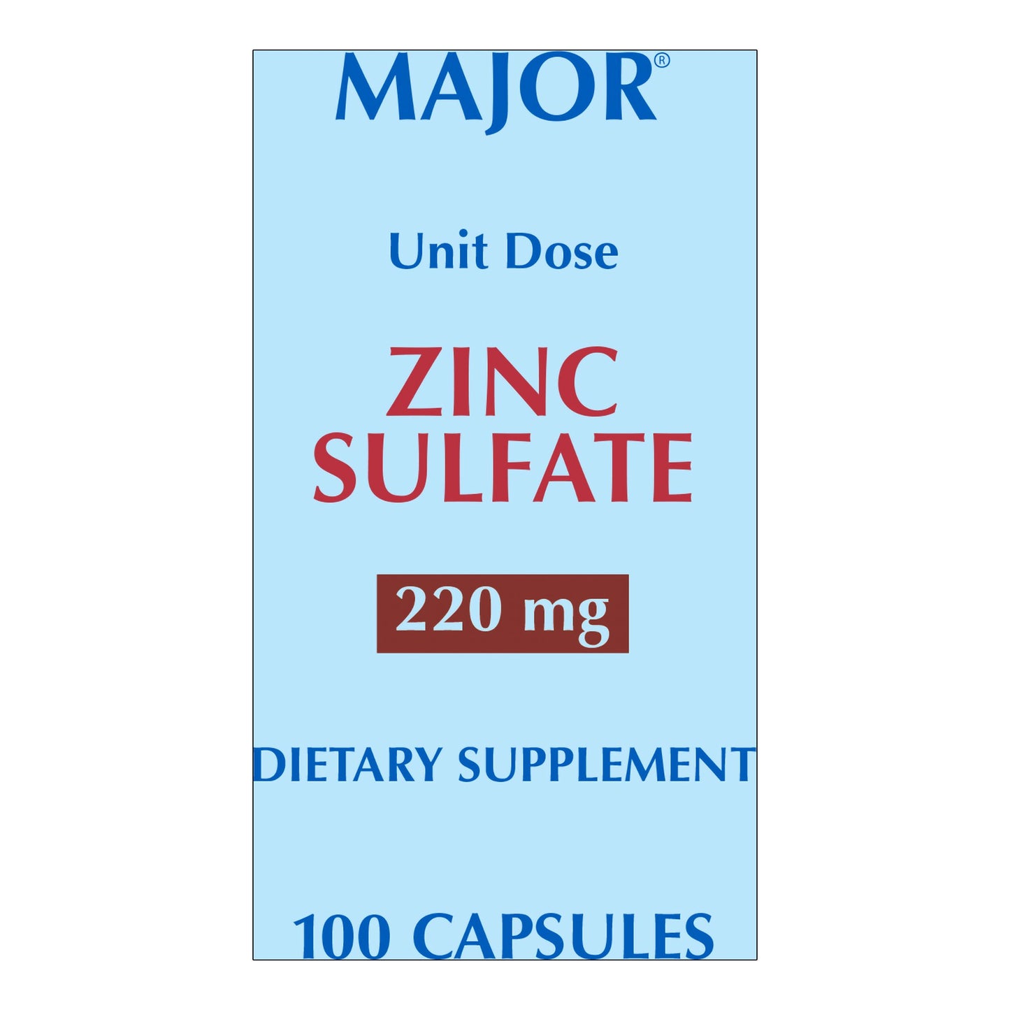Major® 220-mg Zinc Sulfate Capsules