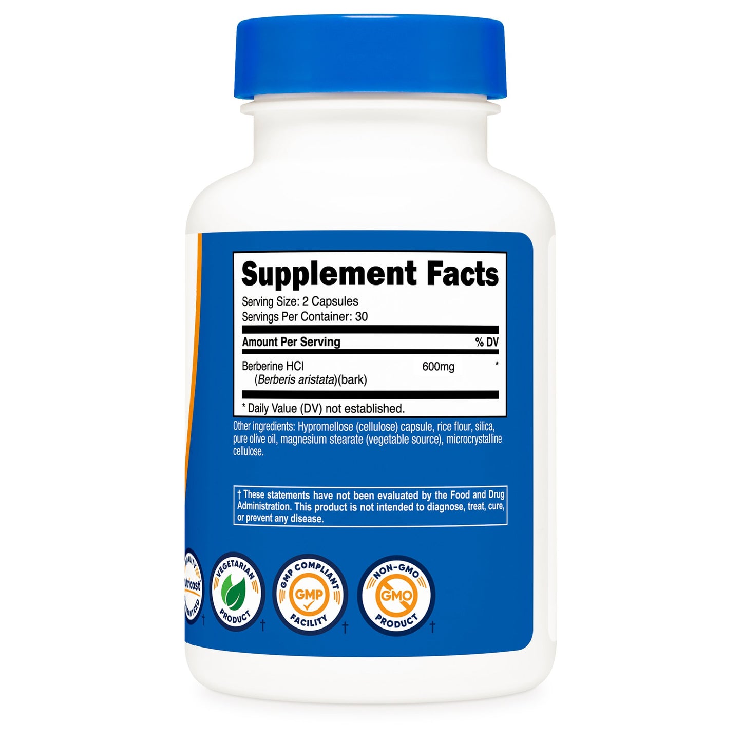 Dietary Supplement nutricost® Berberine 600 mg Strength Capsule 60 Per Bottle