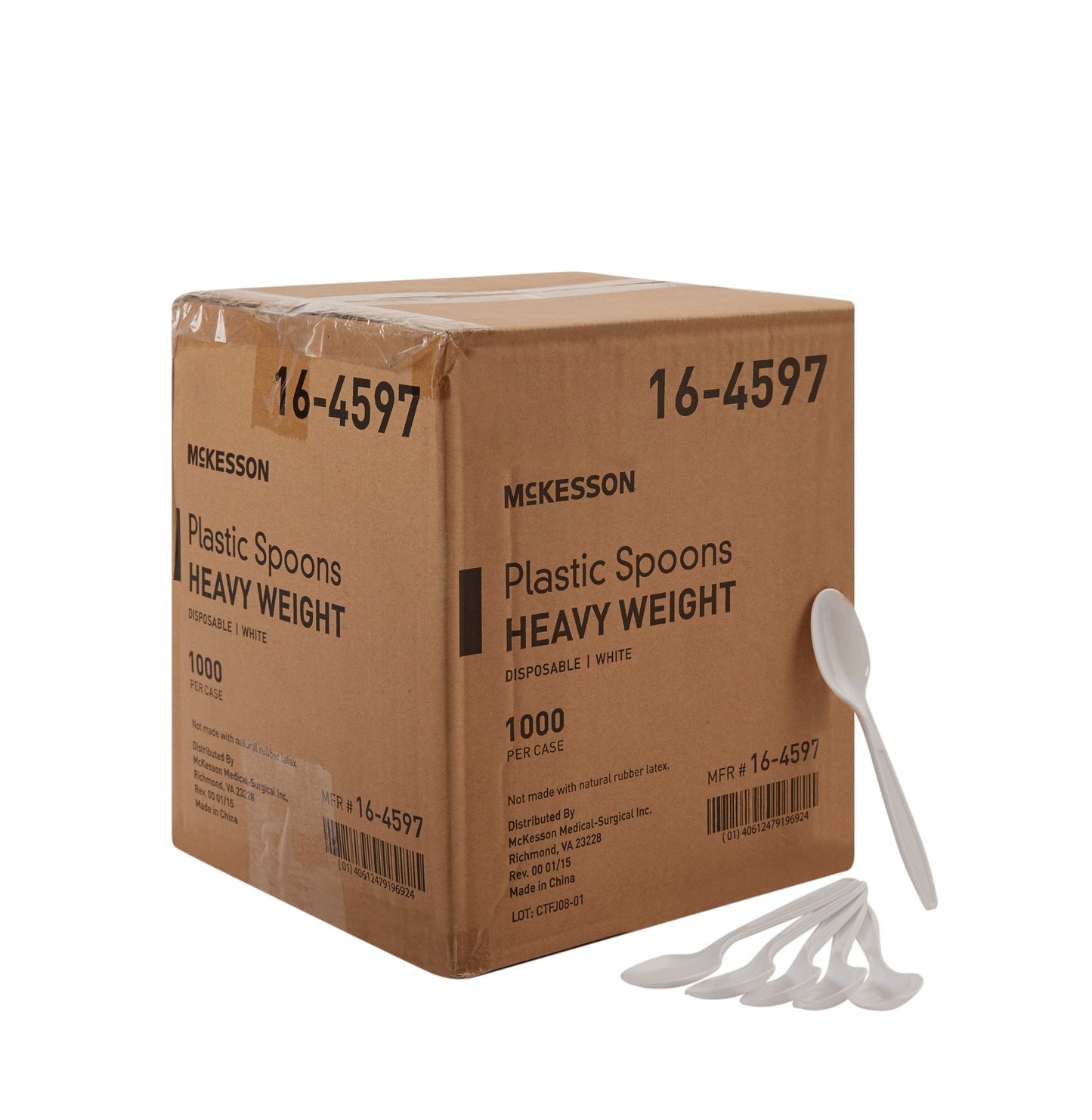 McKesson Polypropylene Spoon, White