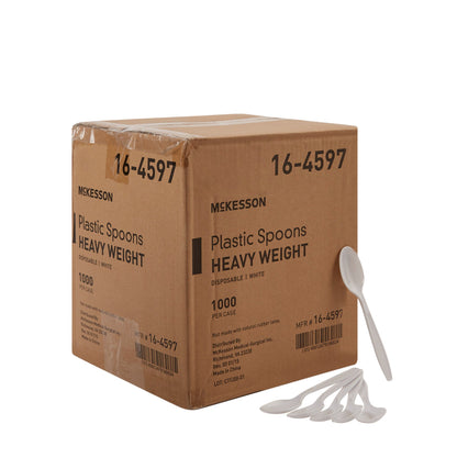McKesson Polypropylene Spoon, White