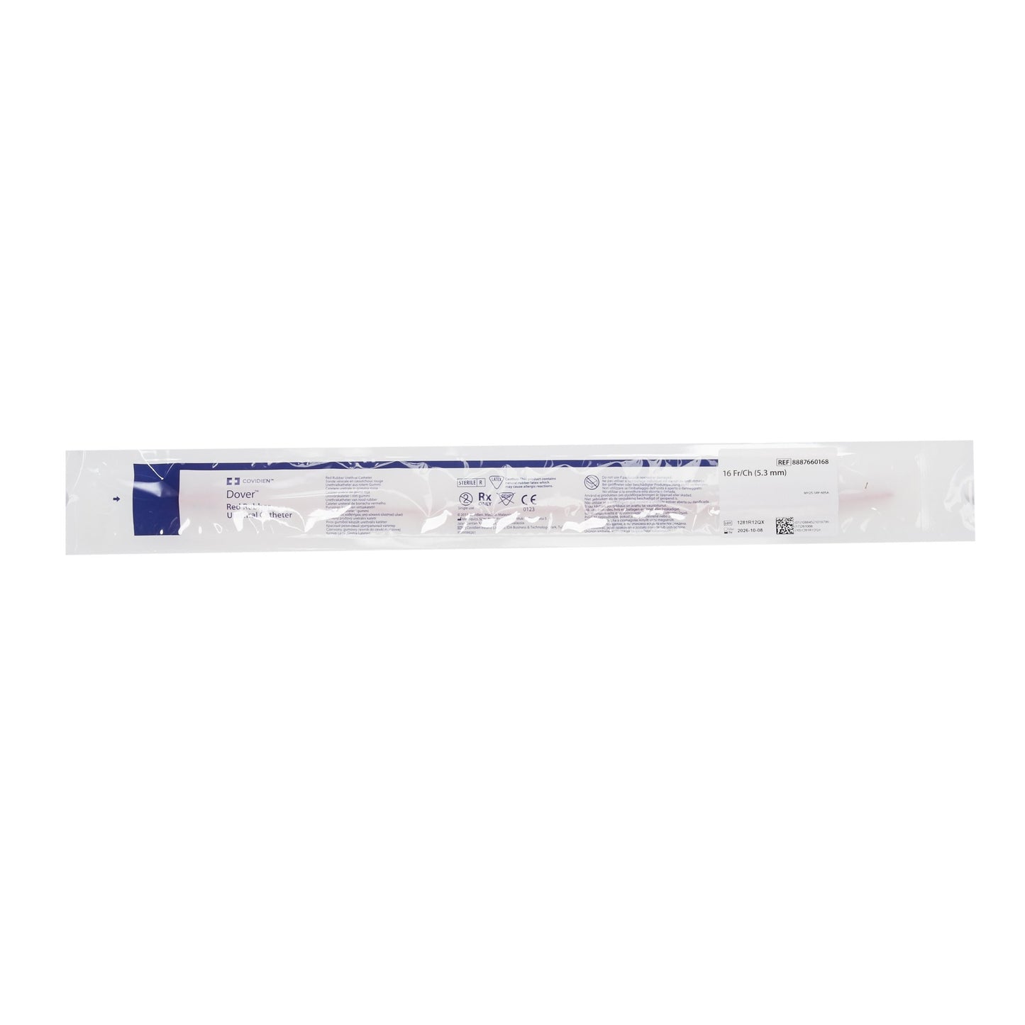 Dover™ Robinson Red Rubber Intermittent Catheter, 16 Fr.