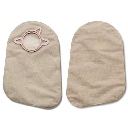 New Image™ 2-Piece Transparent Ostomy Pouch, Pre-cut to Fit 44 mm, Green