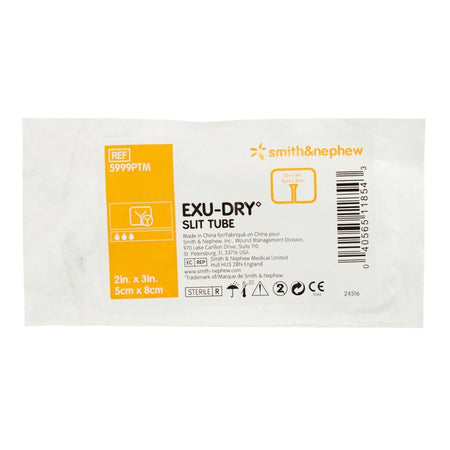 Smith & Nephew 5999PTM Exu-Dry Slit Tube Wound Dressing, 2 x 3 inch