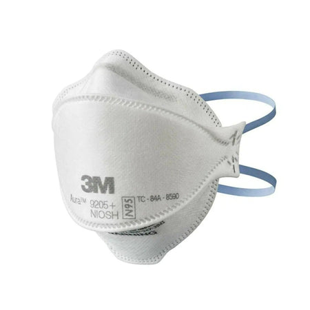 3M 9205 Particulate Respirator Mask Aura Industrial N95 Not Rated Elastic Strap One Size Fits Most