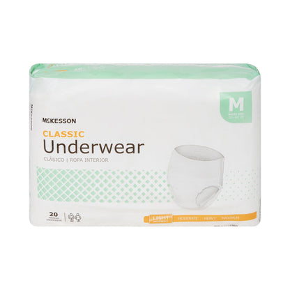 McKesson Classic Light Absorbency Incontinence Underwear, Medium